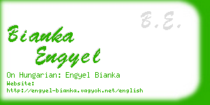 bianka engyel business card